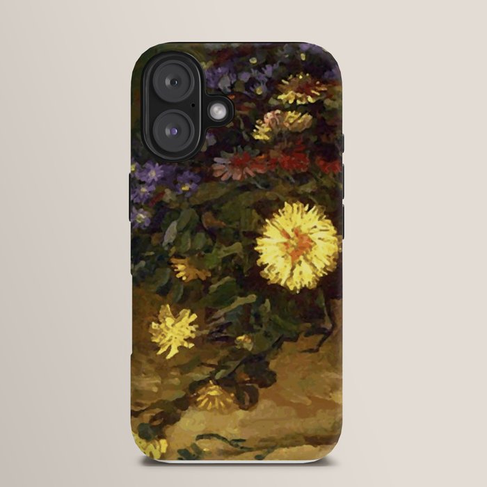 Van Gogh Still Life Bouquet of Daisies Vector Art iPhone Case Gallery Image 13
