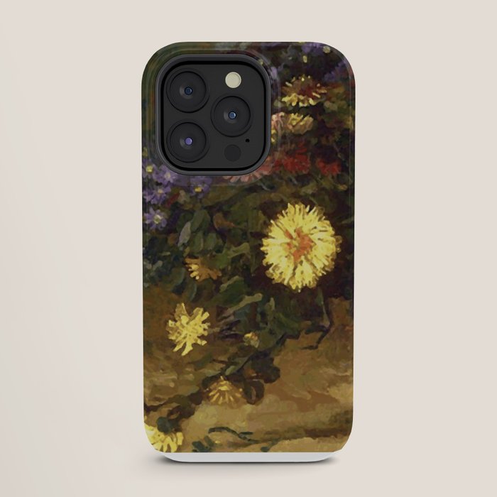 Van Gogh Still Life Bouquet of Daisies Vector Art iPhone Case Gallery Image 27
