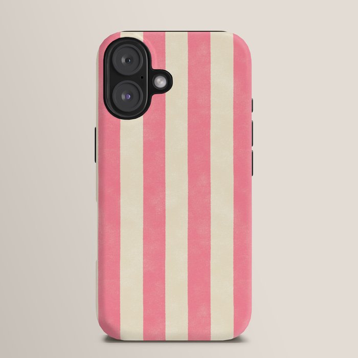 Cabana Stripe - pink & cream iPhone Case Gallery Image 13