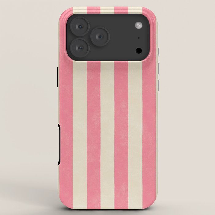 Cabana Stripe - pink & cream iPhone Case Gallery Image 8