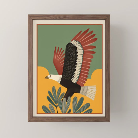 Bald Eagle in Flight Mini Art Print Gallery Image 2