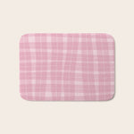 Wavy Plaid Pink Bath Mat Gallery Image 1