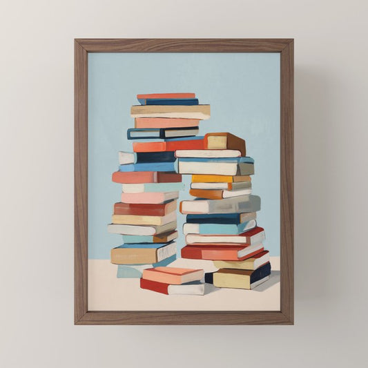 Books in Balance Mini Art Print Gallery Image 2