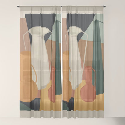 Abstract Art Vases 4 Window Curtain Gallery Image 22