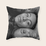 African American Women in black and white Throw Pillow Gallery Image 1