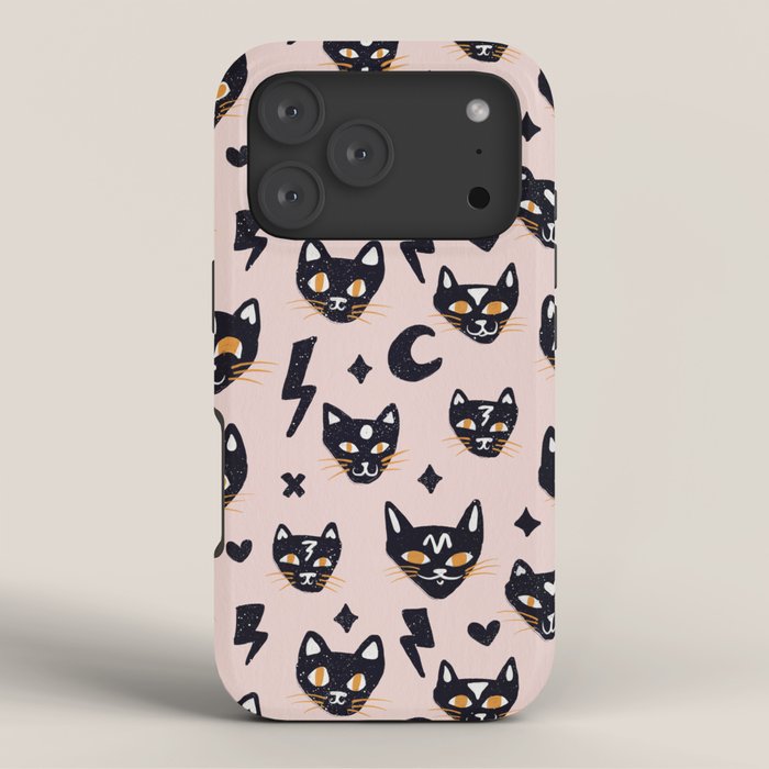 Spooky Kitties â Blush iPhone Case Gallery Image 3
