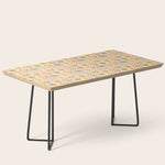 Vintage colorful flower art frame pattern Coffee Table Gallery Image 1