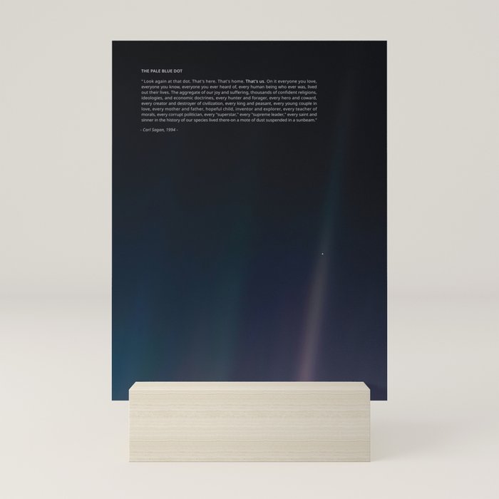 The Pale Blue Dot Mini Art Print Gallery Image 5