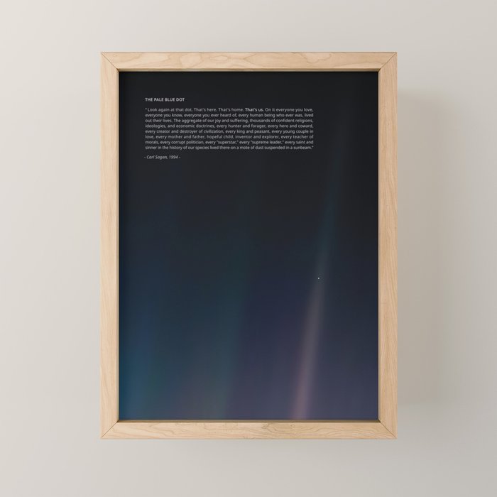 The Pale Blue Dot Mini Art Print Gallery Image 1