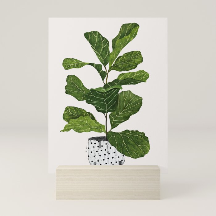Fiddle leaf fig Tree Mini Art Print Gallery Image 5