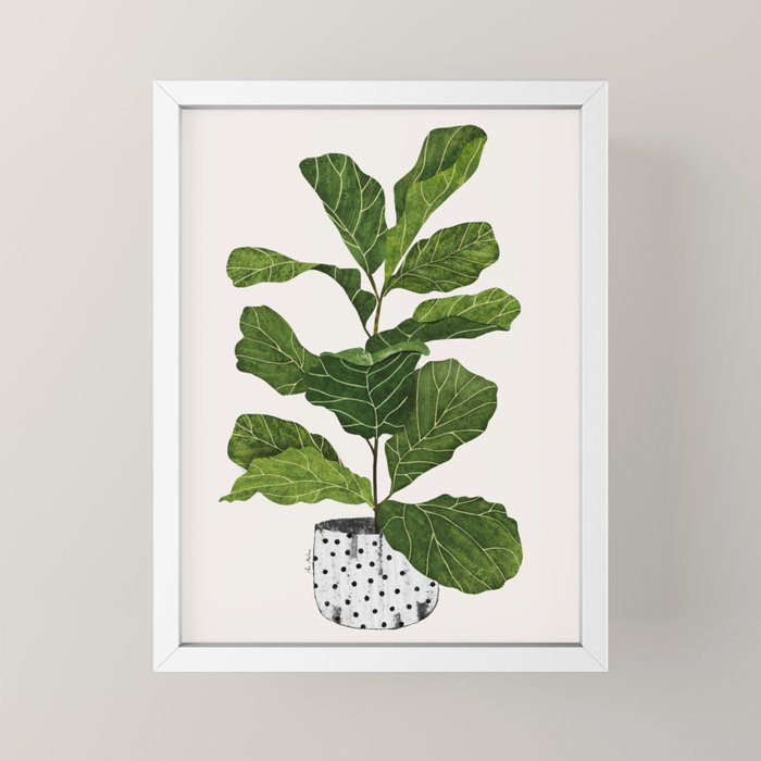 Fiddle leaf fig Tree Mini Art Print Gallery Image 4