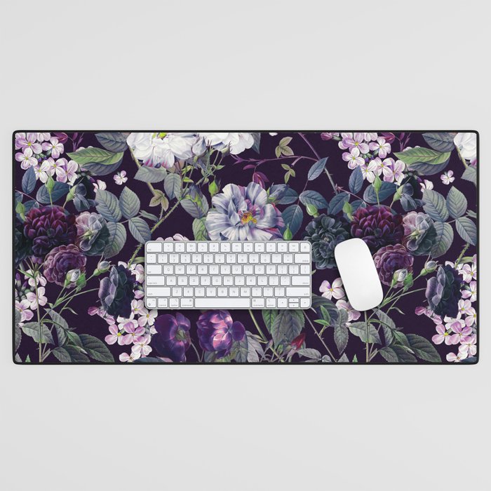 Rose Garden - Night II Desk Mat Gallery Image 1