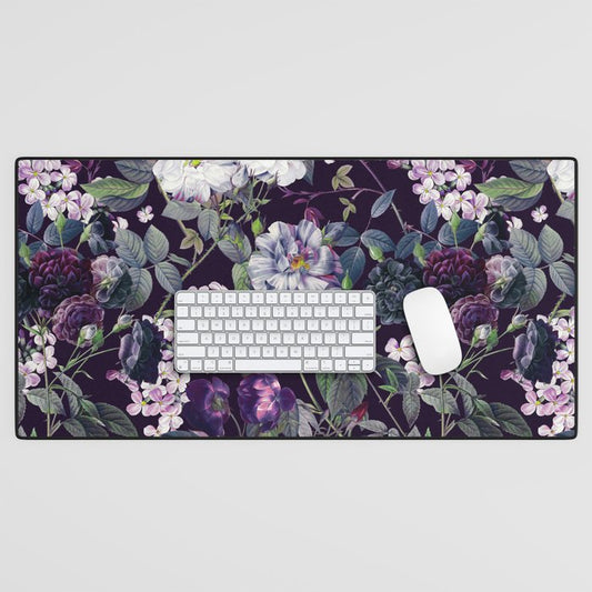 Rose Garden - Night II Desk Mat Gallery Image 1
