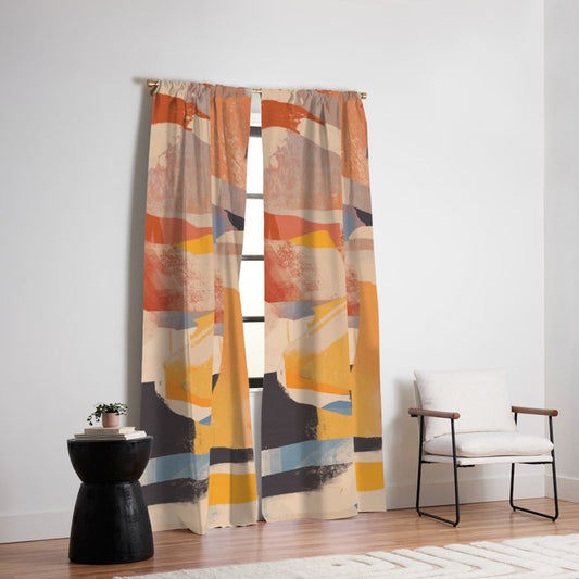 Modern Abstract Art 103 Window Curtain Gallery Image 2
