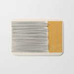 Mid Century Modern Minimalist Rothko Inspired Color Field With Lines Geometric Style Bath Mat Gallery Image 1