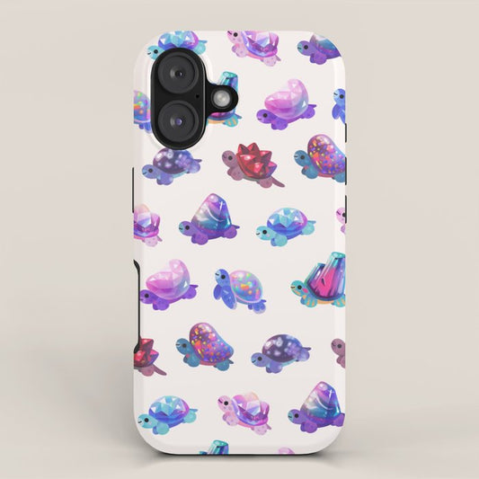 Jewel turtle - pastel iPhone Case Gallery Image 1