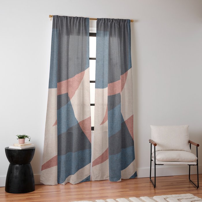 ABSTRACT ALPHABET / Gothic E Window Curtain Gallery Image 14