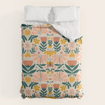 Pretty Floral - Earth Colors Comforter Gallery Image 1