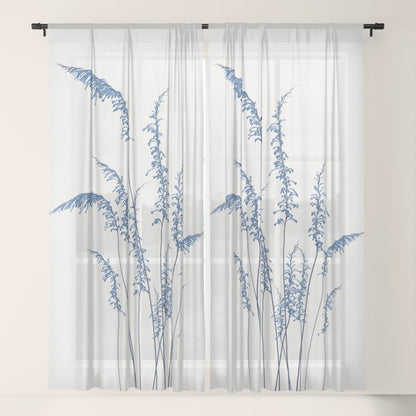 Blue flowers 2 Window Curtain Gallery Image 21