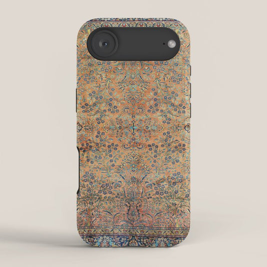 Kashan Floral Persian Carpet Print iPhone Case Gallery Image 2