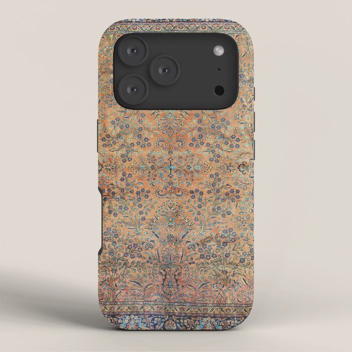 Kashan Floral Persian Carpet Print iPhone Case Gallery Image 3