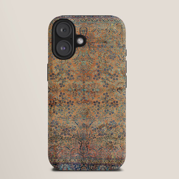 Kashan Floral Persian Carpet Print iPhone Case Gallery Image 9
