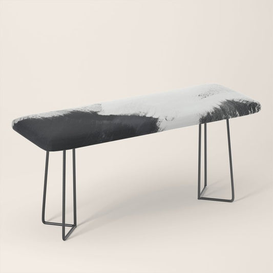 brush stroke black white painted II Bench Gallery Image 1