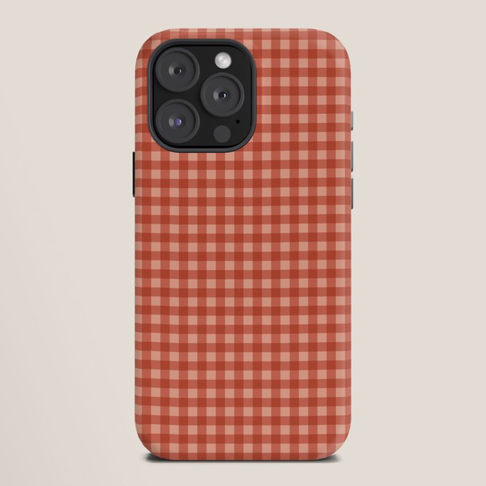 Gingham Plaid Pattern - Strawberry Red iPhone Case Gallery Image 12