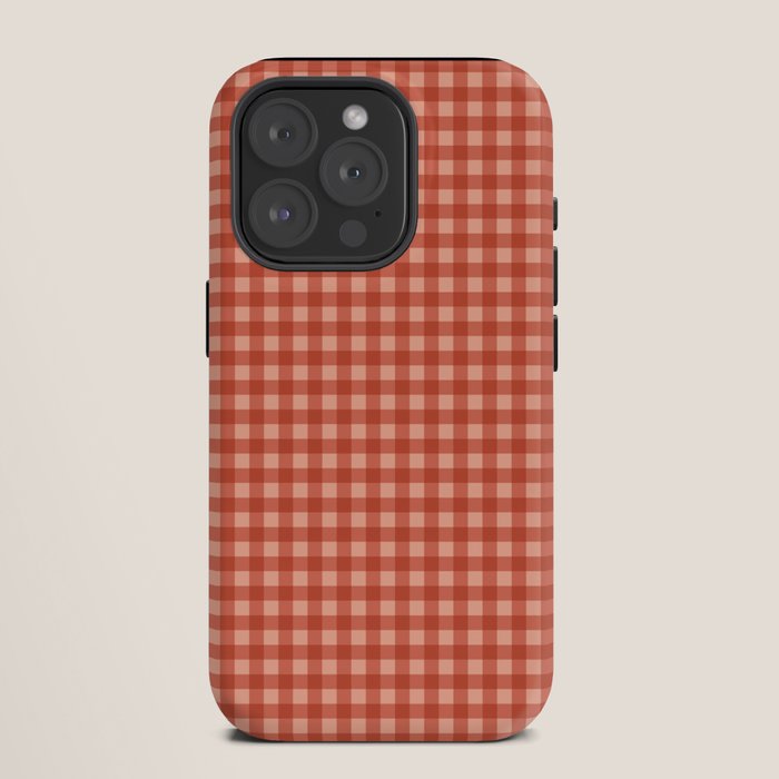 Gingham Plaid Pattern - Strawberry Red iPhone Case Gallery Image 11