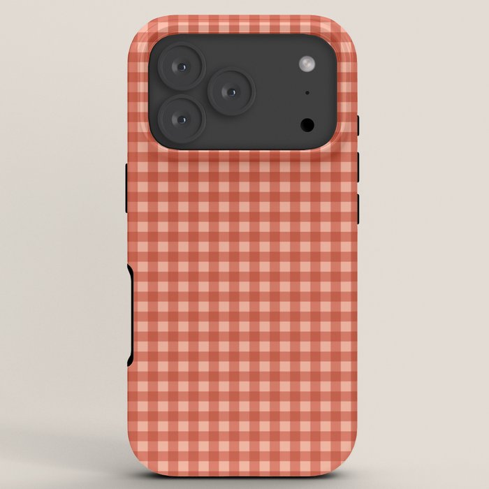 Gingham Plaid Pattern - Strawberry Red iPhone Case Gallery Image 7