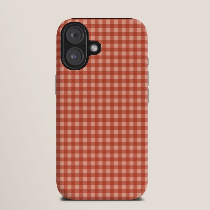 Gingham Plaid Pattern - Strawberry Red iPhone Case Gallery Image 9