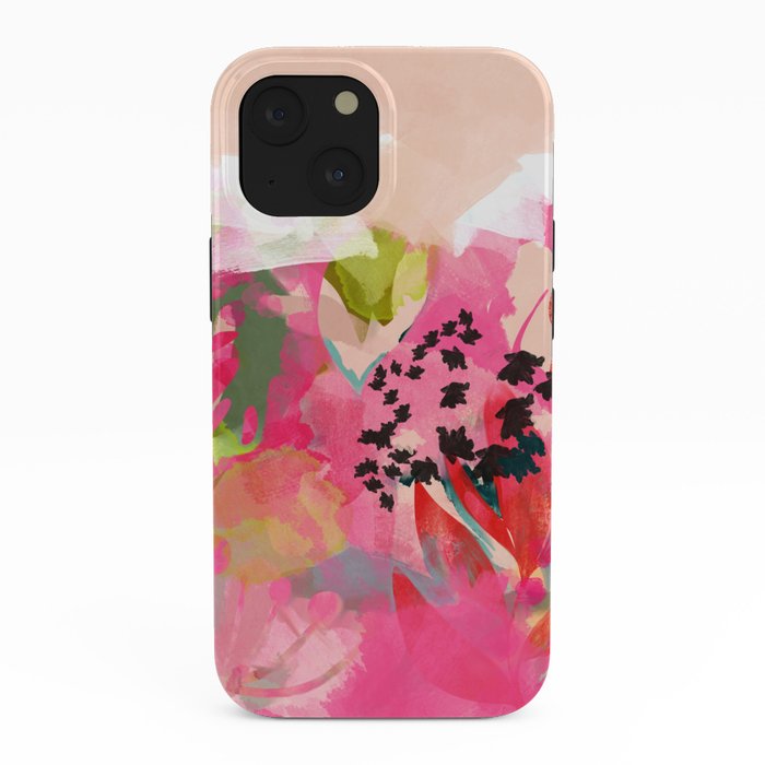 pink summer garden dream abstract iPhone Case Gallery Image 38