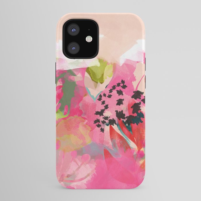 pink summer garden dream abstract iPhone Case Gallery Image 41