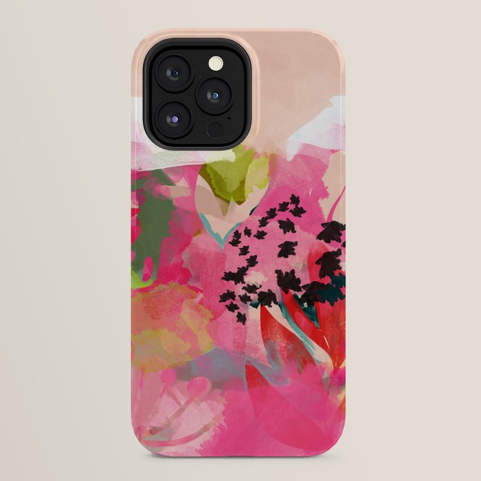 pink summer garden dream abstract iPhone Case Gallery Image 24