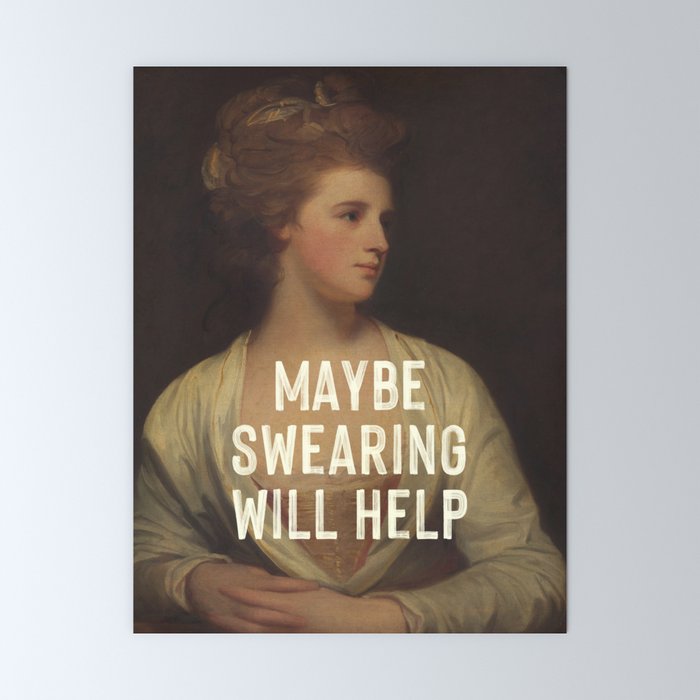 Maybe Swearing Will Help Mini Art Print Gallery Image 6