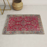 Kashan Central Persian Silk Rug Print Rug Gallery Image 1