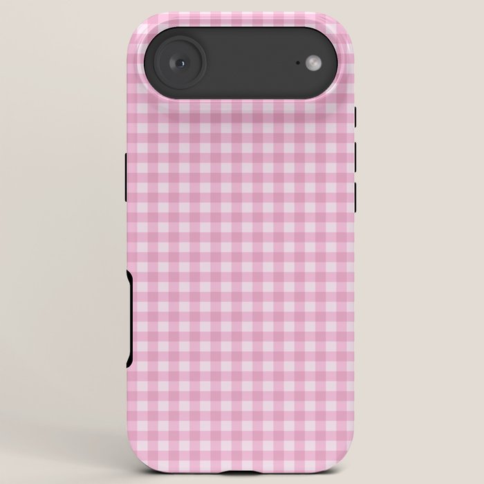 Gingham Plaid Pattern - Pastel Pink iPhone Case Gallery Image 6