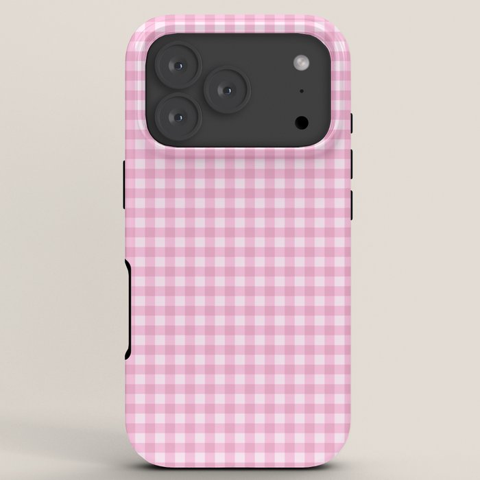 Gingham Plaid Pattern - Pastel Pink iPhone Case Gallery Image 7