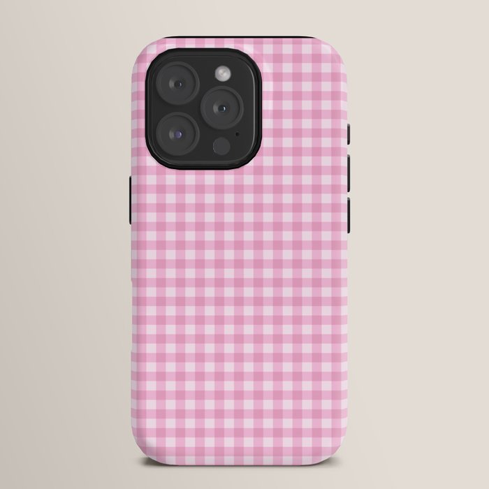 Gingham Plaid Pattern - Pastel Pink iPhone Case Gallery Image 15
