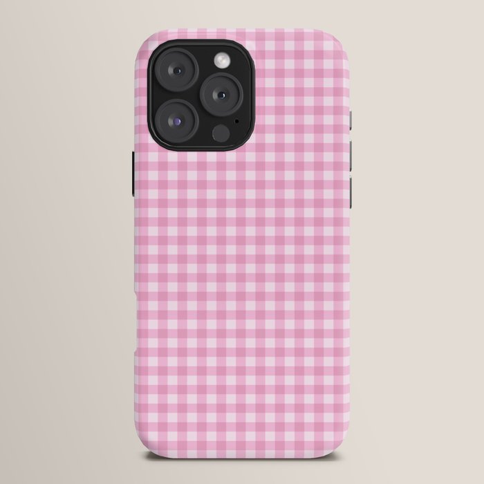 Gingham Plaid Pattern - Pastel Pink iPhone Case Gallery Image 16