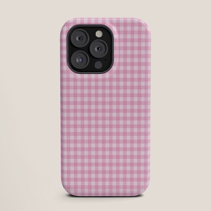 Gingham Plaid Pattern - Pastel Pink iPhone Case Gallery Image 19