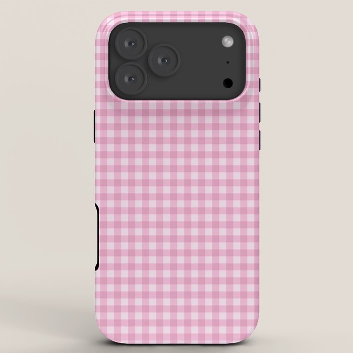 Gingham Plaid Pattern - Pastel Pink iPhone Case Gallery Image 8