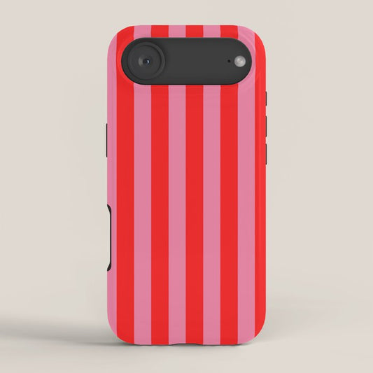 bougie pink red stripe iPhone Case Gallery Image 2