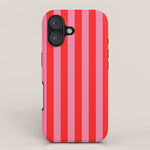 bougie pink red stripe iPhone Case Gallery Image 1