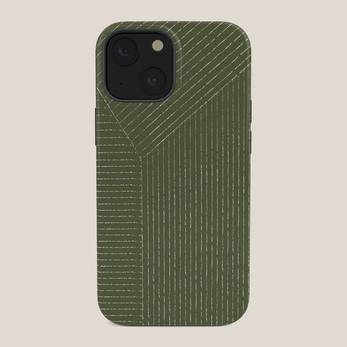 Lines (Moss Green) iPhone Case Gallery Image 34