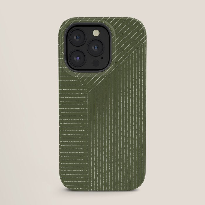 Lines (Moss Green) iPhone Case Gallery Image 27