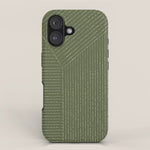 Lines (Moss Green) iPhone Case Gallery Image 1