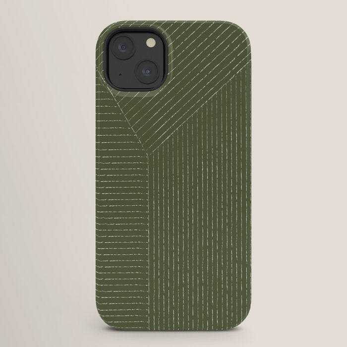 Lines (Moss Green) iPhone Case Gallery Image 26