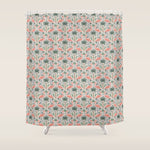 Palm Flamingos Tropical Shower Curtain Gallery Image 1