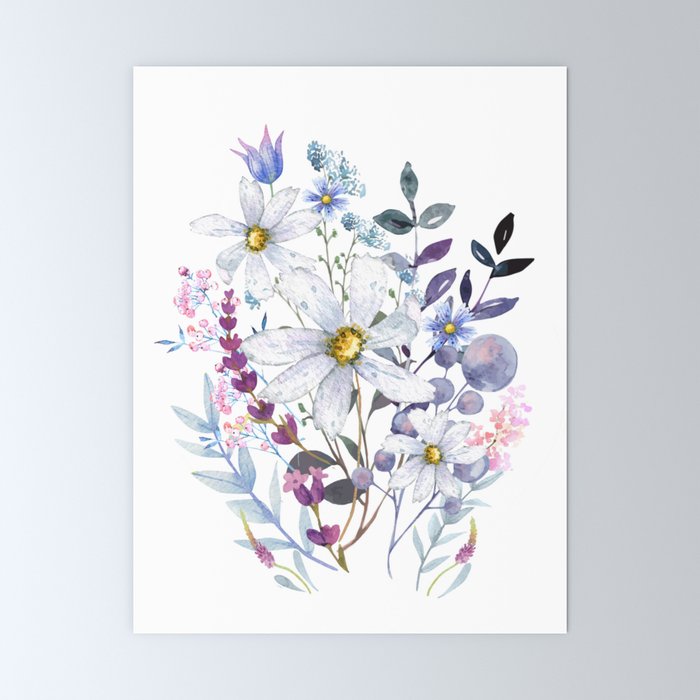 Wildflowers V Mini Art Print Gallery Image 6
